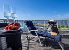 Ein Balkon mit einem solchen Ausblick, Ostseeflair by Seeblick Ferien