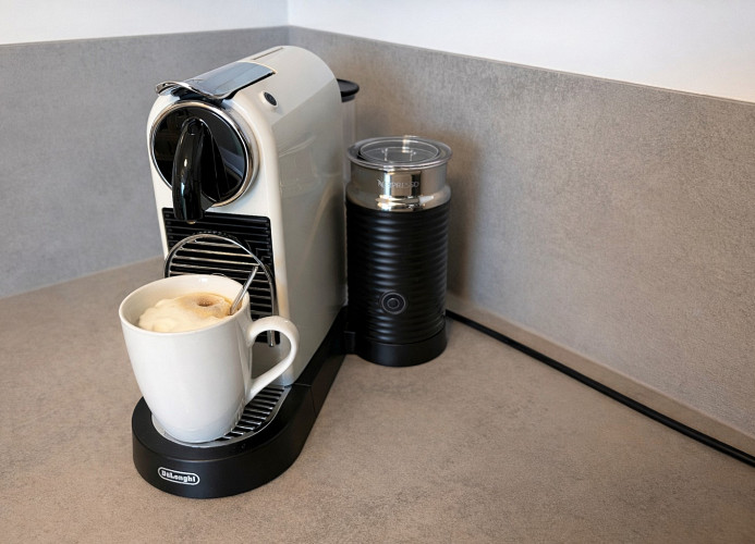 Nespresso Kapselmaschine in der Ferienwohnung Meerwert by Seeblick Ferien ORO